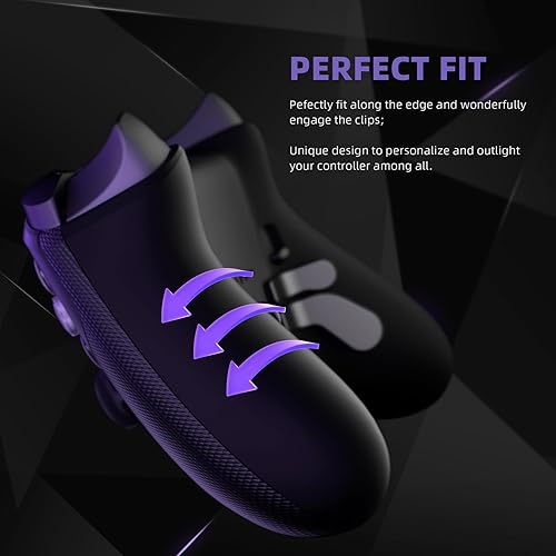 Miniatura 4 de eXtremeRate Carcasa inferior de repuesto para controlador Xbox Elite Series 2, carcasa trasera negra personalizada para Xbox Elite Series 2 Core