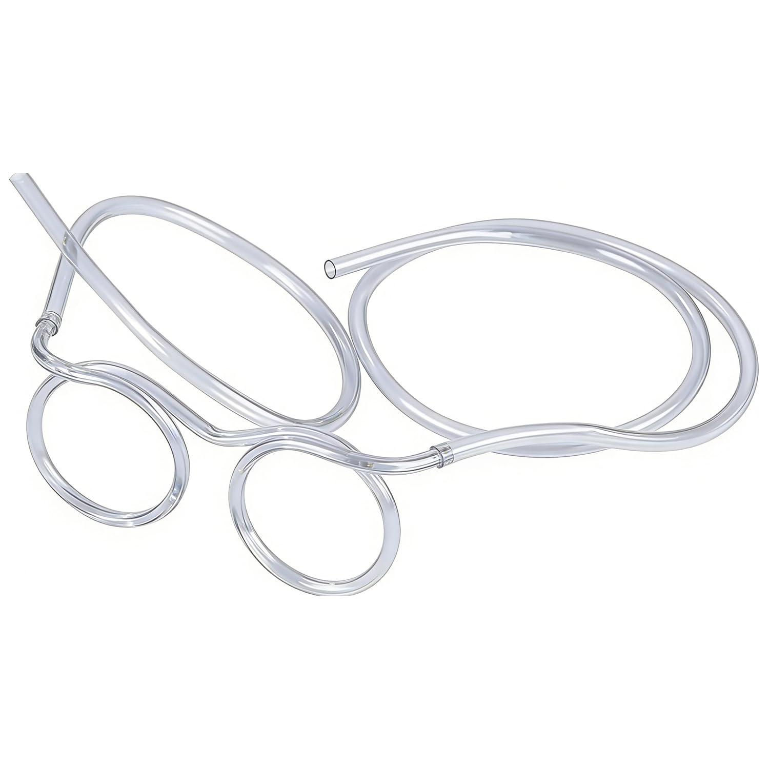 Crazy Eyeglass Straws, Adult Party Funny Glasses Straw, Reusable PVC Sip Straw Frames for Birthday Wedding Christmas Party Favors, DIY Activity Supplies (1 Piece)
