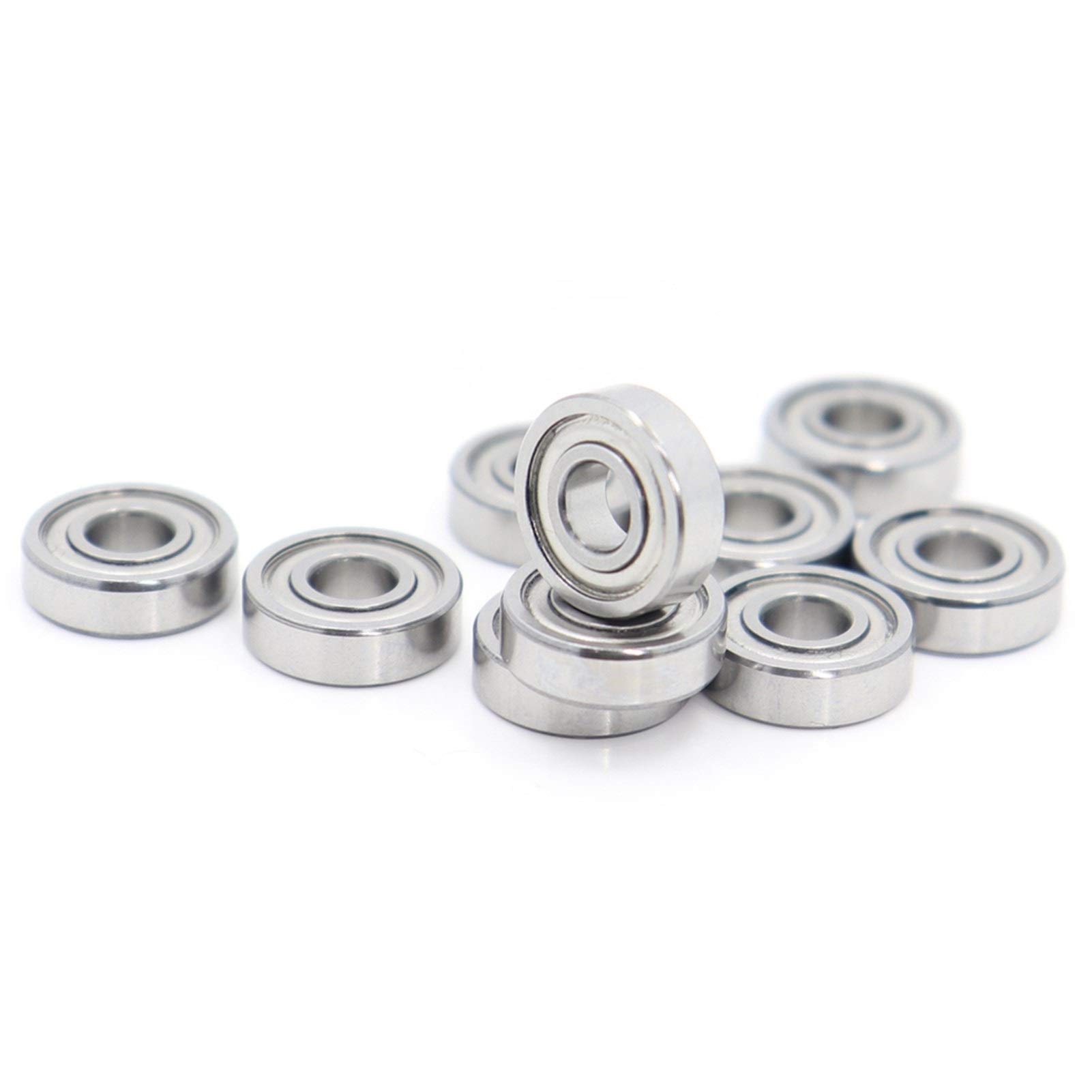 ZBJGBUIA S695ZZ S695Z S695 Z ZZ Miniature Deep Groove Ball Bearing ABEC-1 440C Roller Stainless Steel Bearings 5 * 13 4 mm