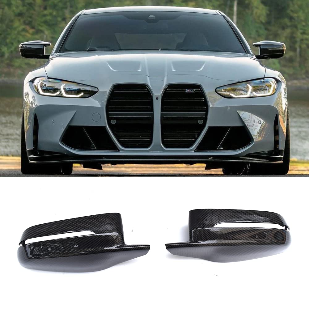 Carbon Fiber Rear Mirror Cover M Look For BMW M2 G87 M3 G80 M4 G82 G83 2021-2025