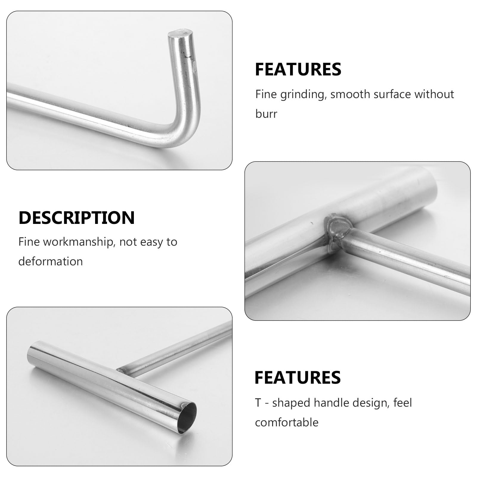 Crochet Leve Plaque Jeu De 2 Clés De Levage De Regard Métal, Lève-couvercle D'égout