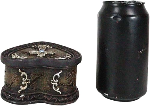 Miniatura 8 de Ebros Gift Rústico vaquero occidental Cowgirl Trust In The Lord Scroll Art Cruz en forma de corazón intrincado decorativo joyería baratija caja