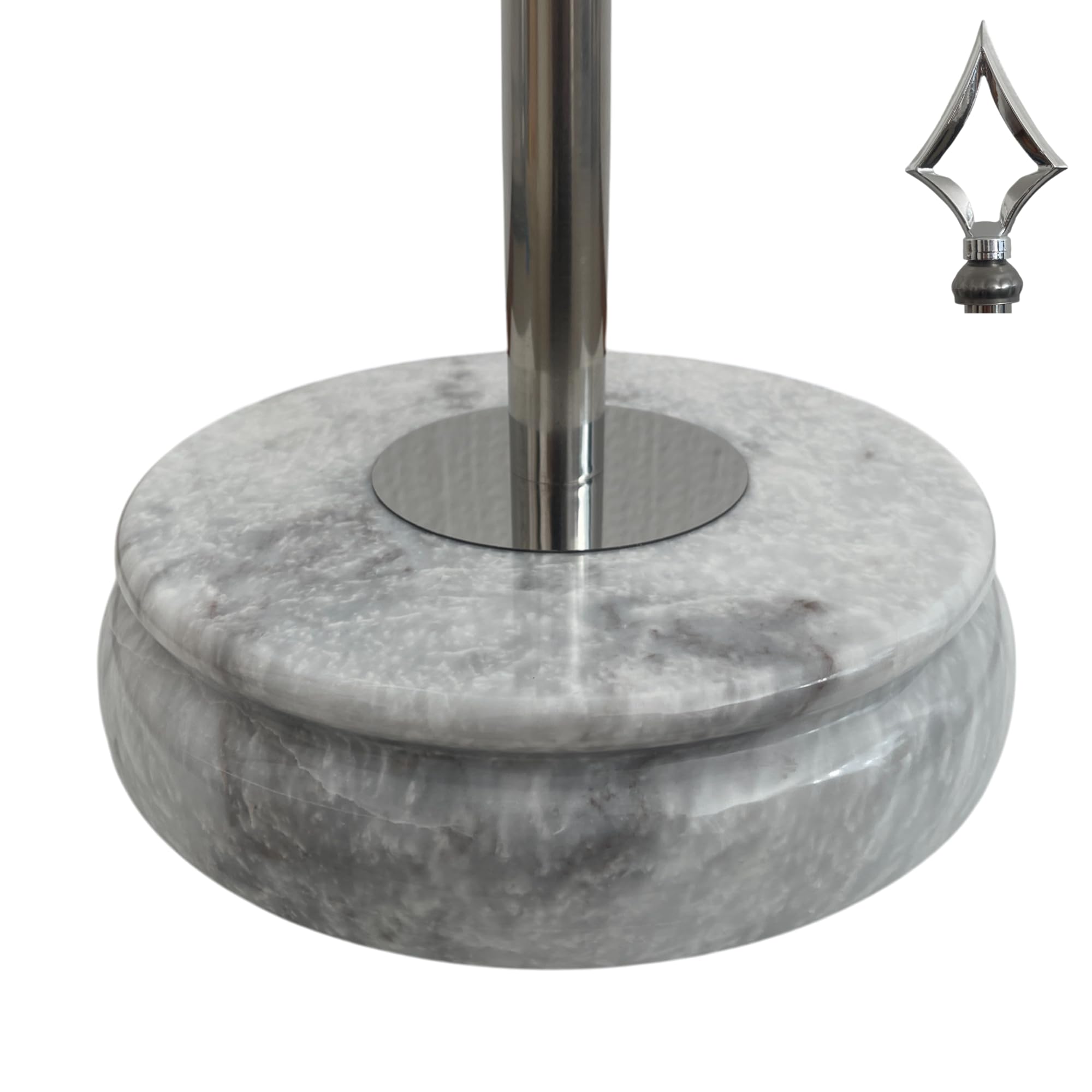 Mât pour drapeau stable anti-chute avec socle marbre 12kg - 8