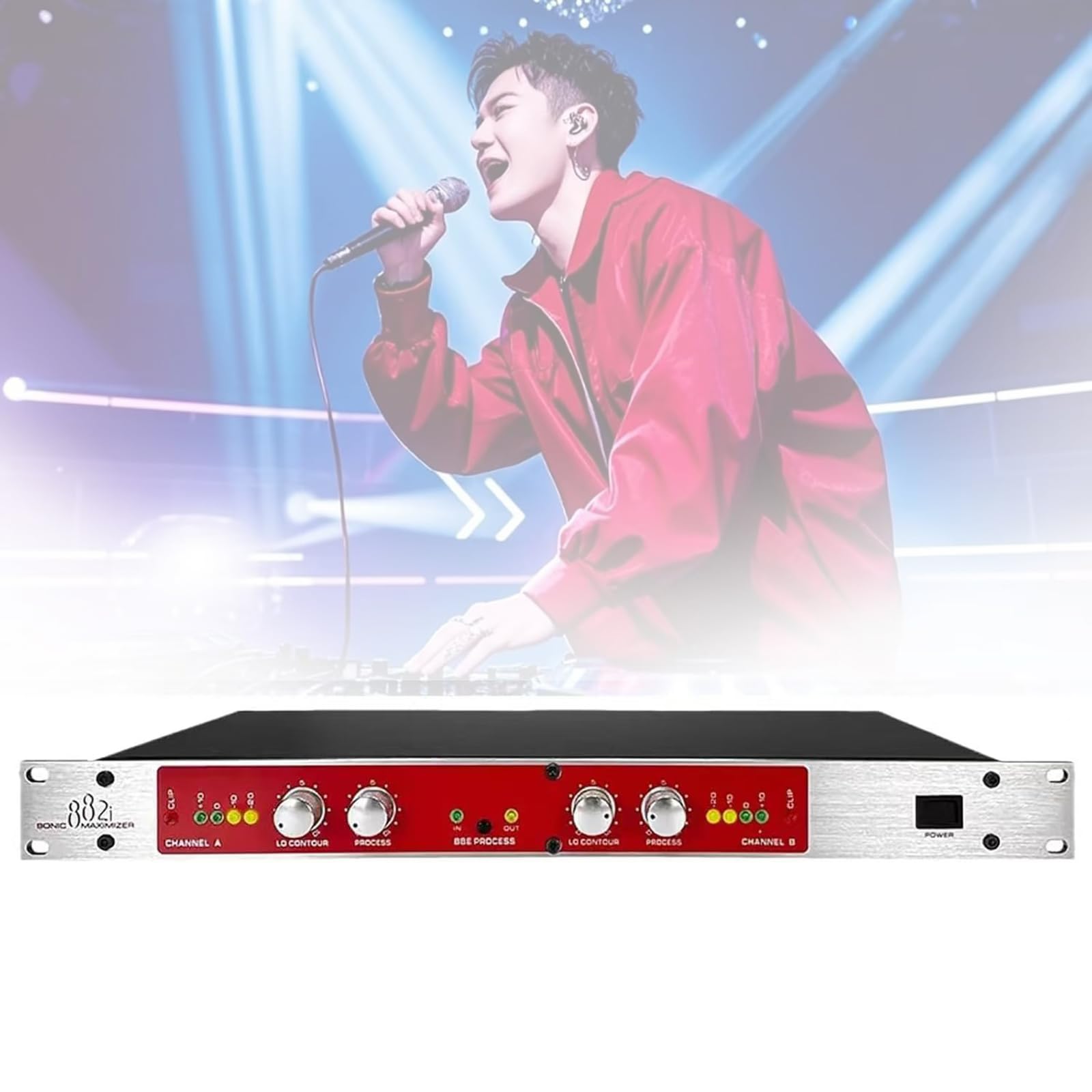 COYEUX Professional Audio Processor, 882I Autotune Vocal Processor, Sound Exciter with Treble/Bass Frequency Adjustment, Pagbutihin Ang Layering Ng Tunog, for House Karaoke, Stage Performance