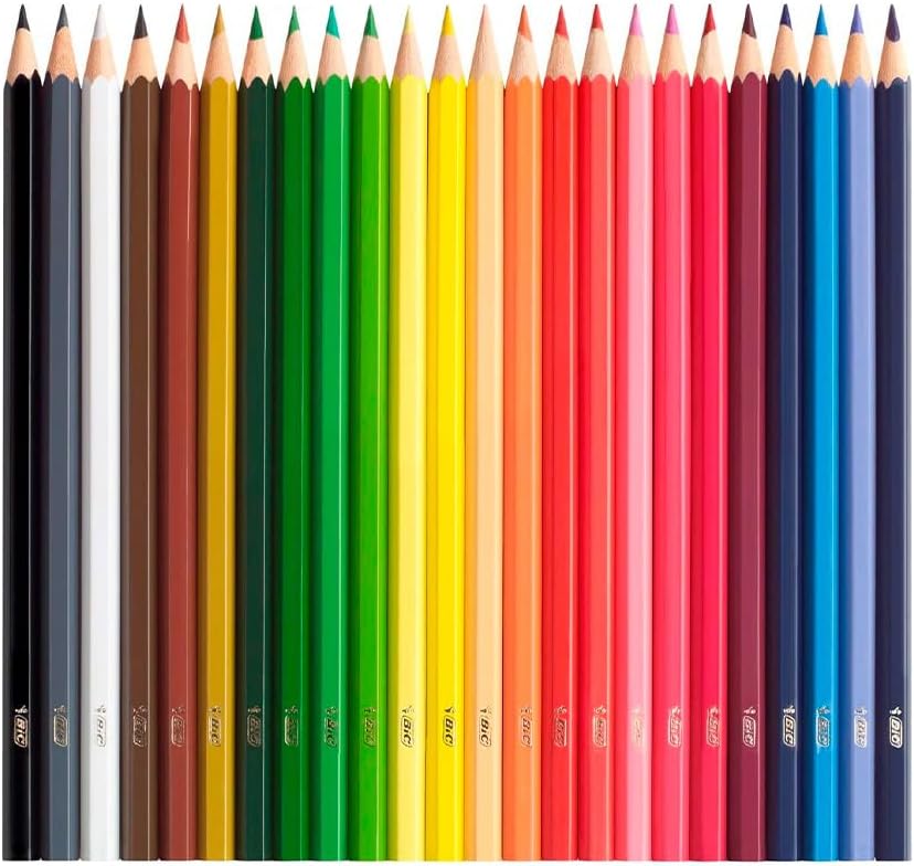 Lápis de Cor Sextavado BIC Evolution, 36 Cores Vivas e Intensas, Seguro para Crianças, 930230, Blister 1 Unidade