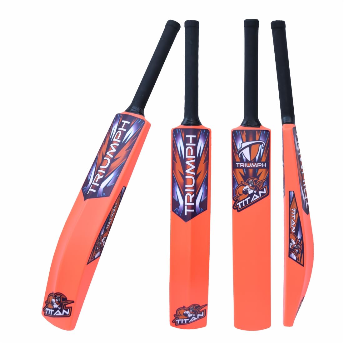 babbler Triumph Titan Orange Plastic Cricket Bat Full Size, Plastic Bat for Tennis Balls & Wind Balls, Plastic Bat for 15 + Years-picture-35
