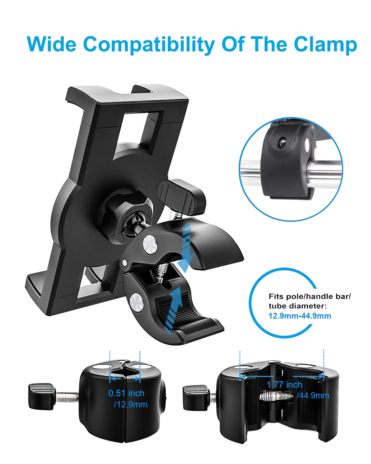 EEEKit Laufband Tablet Halterung - Schwanenhals Halter Für 4.7-13 Zoll Geräte