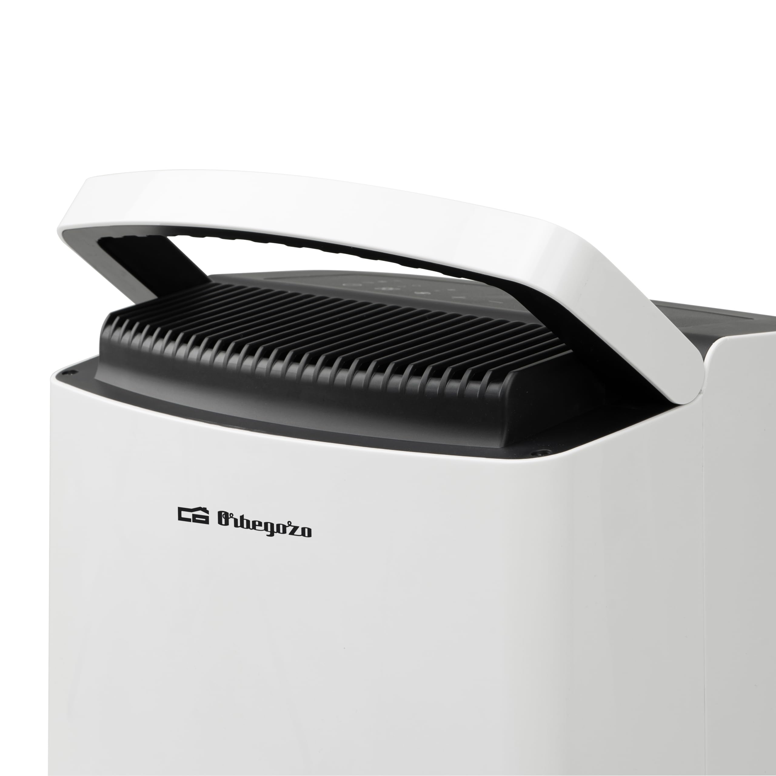 Orbegozo DH 3010 Osuszacz 30 l/dzień Obszar 140 m2 Wyświetlacz LED Ekologiczny gaz R290 Timer 24h Duży zbiornik 5.5L Filtr Zmywalny Kółka i uchwyt do zbierania kabli Zużycie 490W