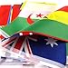 Anley 100 Countries String Flag, International Bunting Pennant Banner, Decoration for Grand Opening, Sports Bar, Party Events - 82 Feet 100 Flags