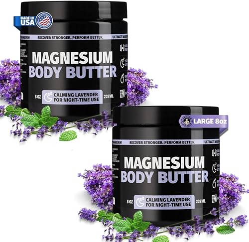 Miniatura 10 de Coach Soak Manteca corporal de magnesio nocturna, crema espesa con alta concentración de magnesio, calma los músculos durante la noche, manteca de