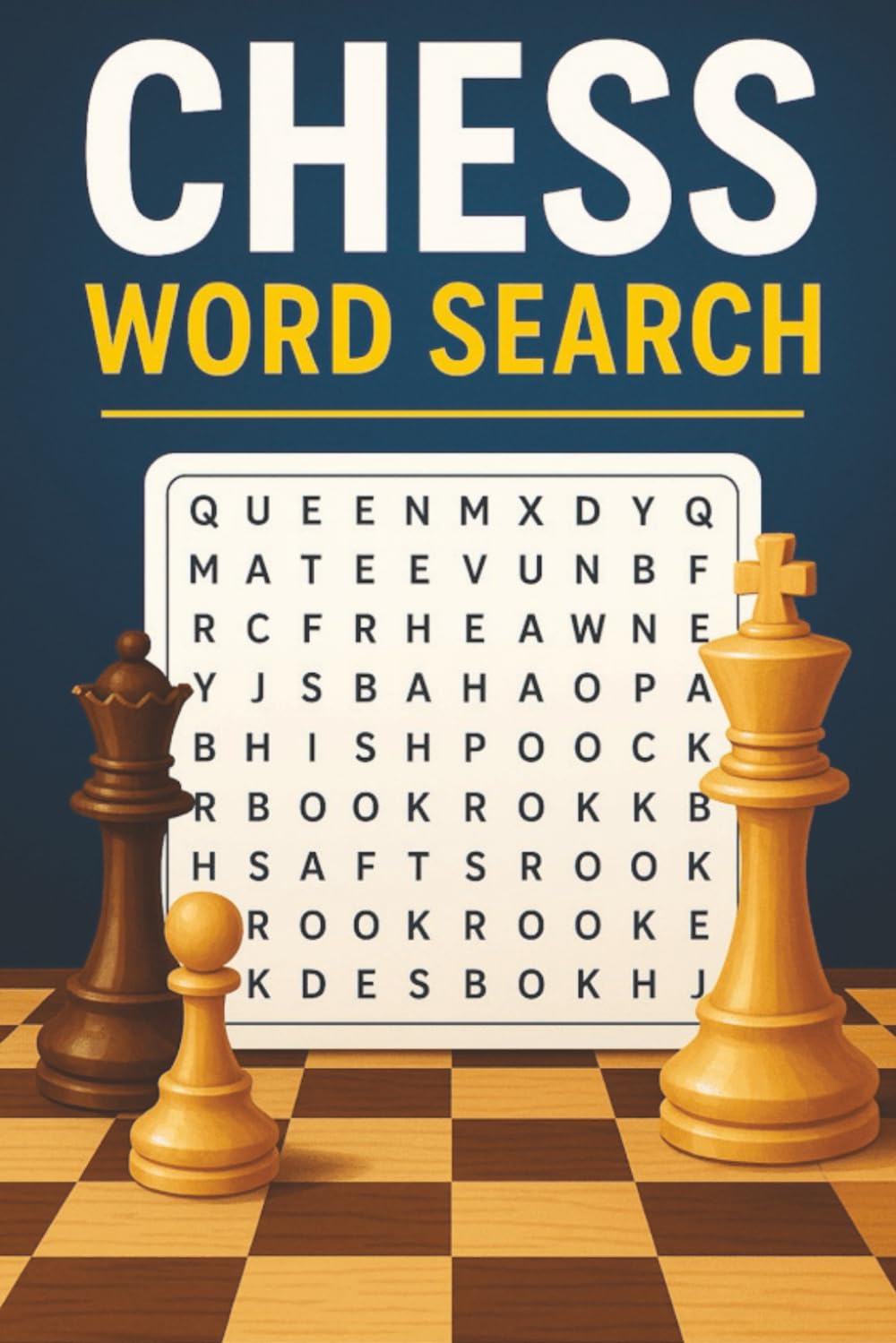 Chess Word Search: 40 Strategic Puzzles for Players, Fans, and Thinkers: Explore the world of chess through fun word searches on openings, legends, tactics, and history