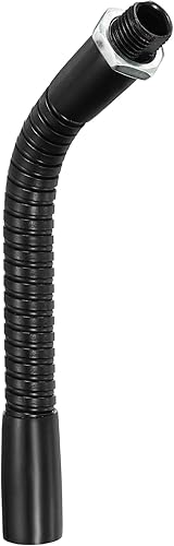 PATIKIL Micrófono de 14 pulgadas, cuello de cisne M10, manguera universal de metal, brazo flexible, extensión de tubo de cuello de cisne para