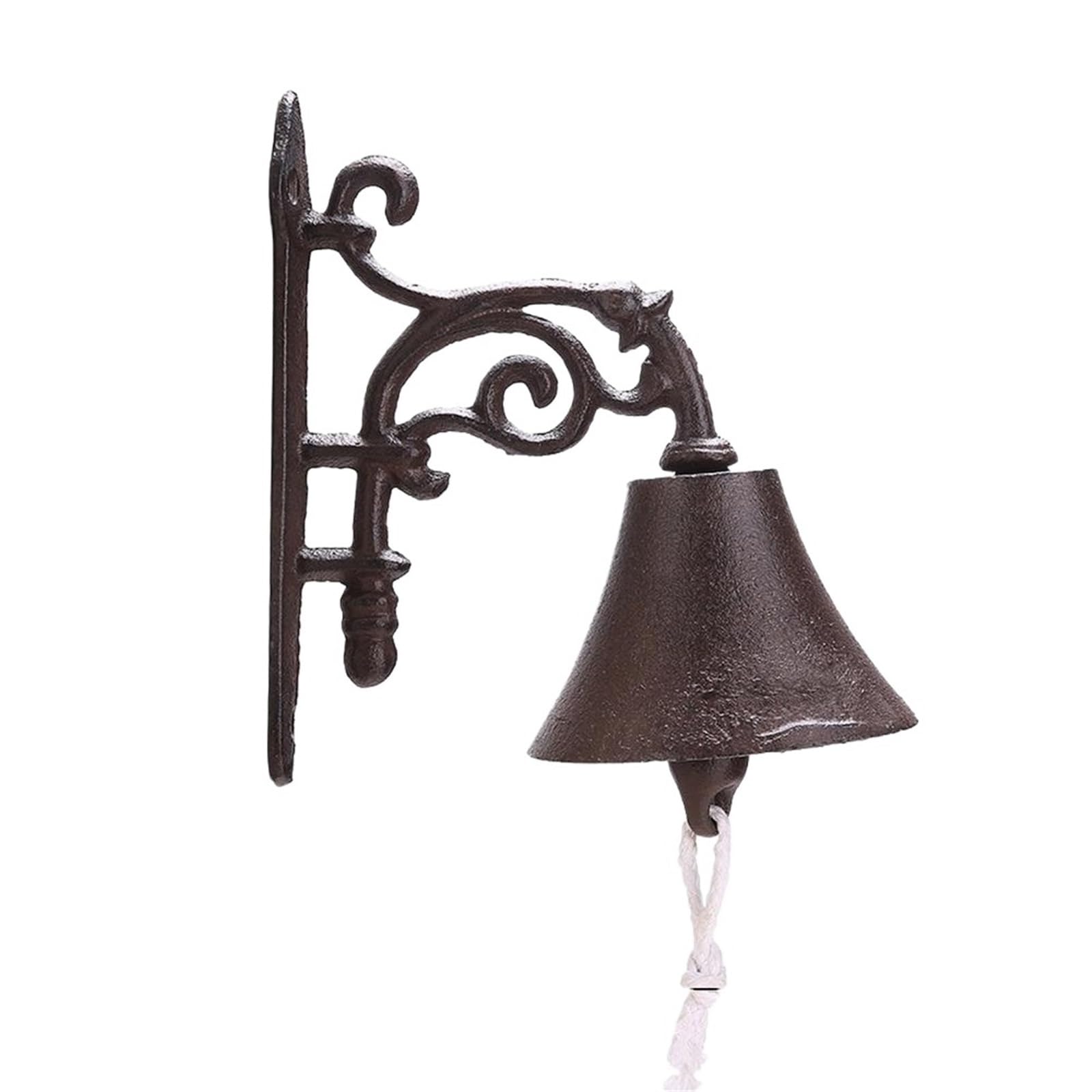 Vintage Doorbell Vintage Doorbell Garden Cast Iron Plain Welcome Entrance Wall Bell Door Knocker Porch Decorative(Color 01)