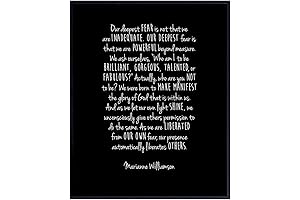 Our Deepest Fear Quote Wall Art Print