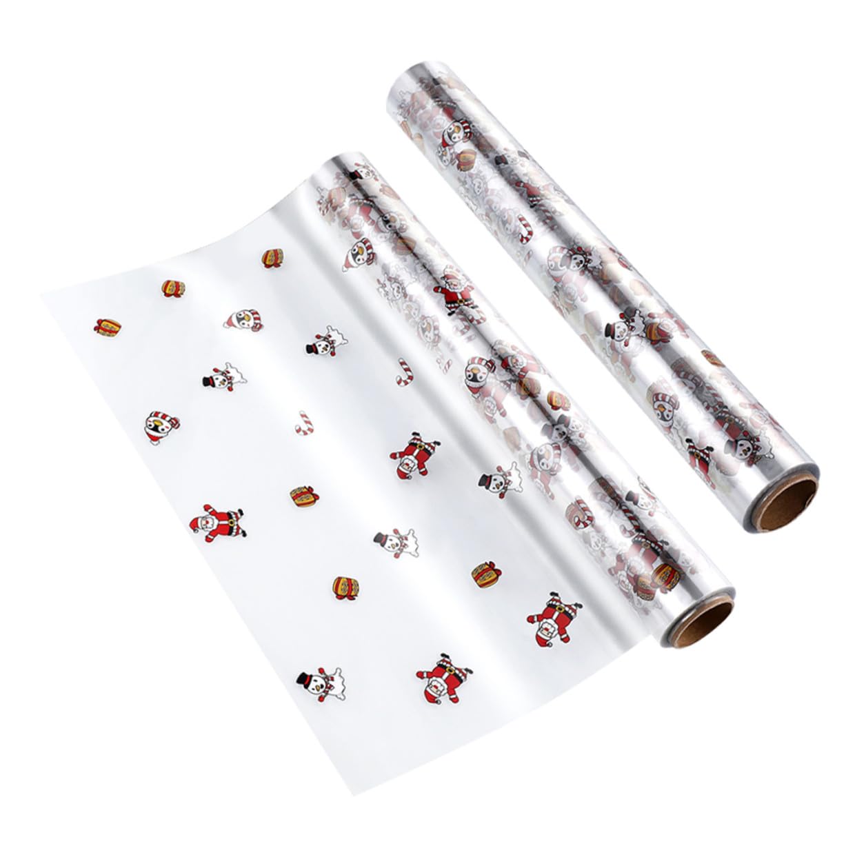 SHINEOFI 2rolle Transparente Geschenkpapierbögen aus Cellophan für Körbe und Blumen Verpackungsfolie zum Verschönern von Geschenken und Dekorationen