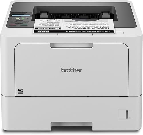 Brother Impresora láser monocromática empresarial HL-L5210DW con impresión a doble cara, manejo versátil de papel, redes inalámbricas y Gigabit