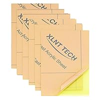 Vista 19 de 10 piezas de hojas acrílicas transparentes de 1/8 de pulgada de espesor 8 x 12 pulgadas, hoja acrílica fundida de color, hoja de plexiglás