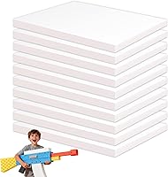 GVERELD High Density XPS Foam Board 10 Pack 11.7x7.8x0.4in Polystyrene Sheets - Rigid for Crafts, Cosplay Props, DIY Modeling & Heat Insulation