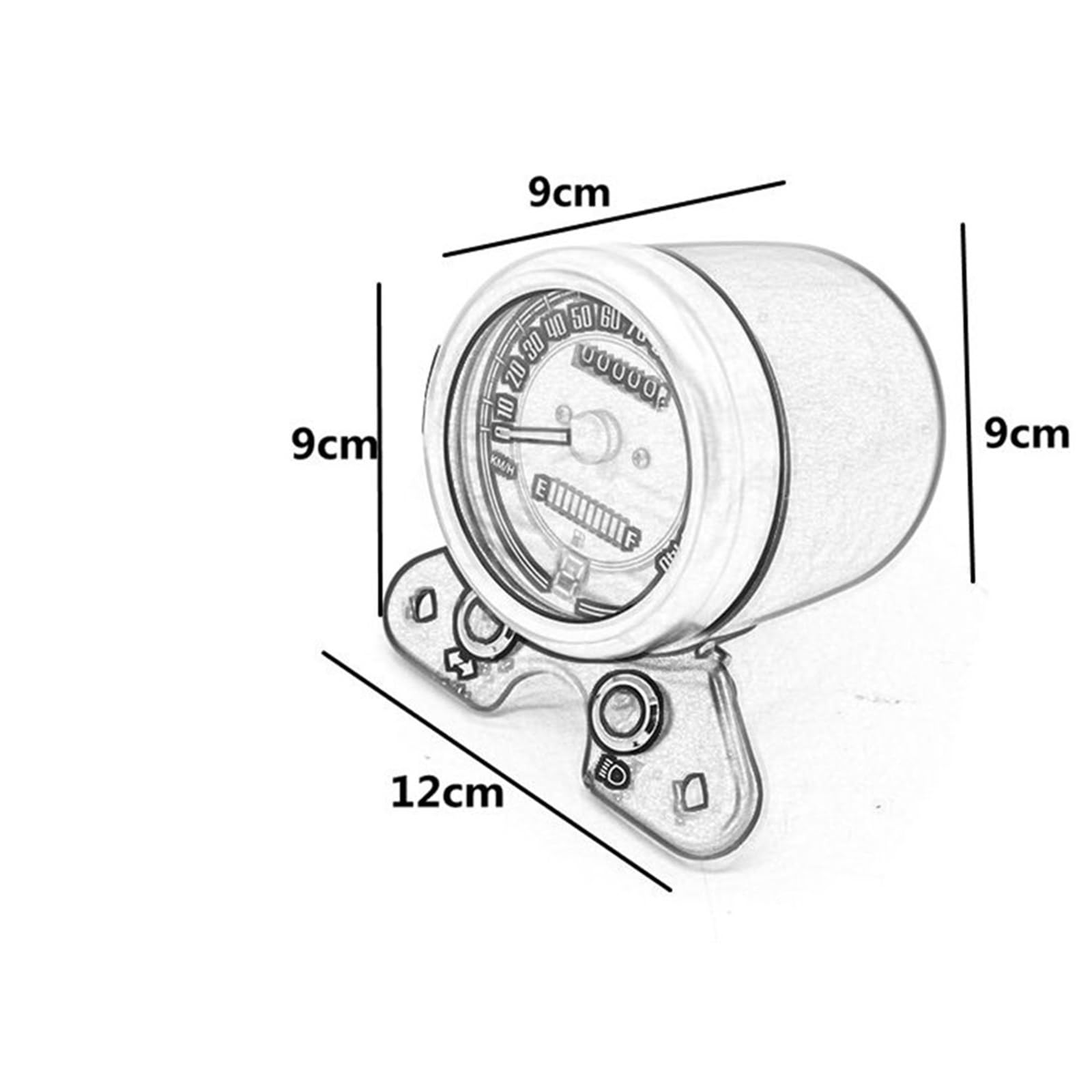 Moto retrò contachilometri tachimetro CG125 Cafe Racer indicatore olio luce luce di segnalazione contachilometri display marcia caricabatteria USB Misuratore per motociclette