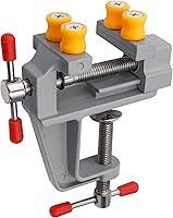 Vista 2 de Yakamoz Mini tornillo de banco para mesa pequeña, abrazadera de tornillo de banco, prensa de tornillo de banco de trabajo para fabricación de joyas