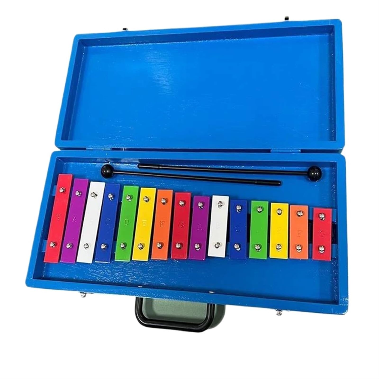 Xylophone Xylophone Glockenspiel À 15 Touches Instrument De Percussion Musicale Coloré Avec Étui Maillets Pour Le Sens De La Musique