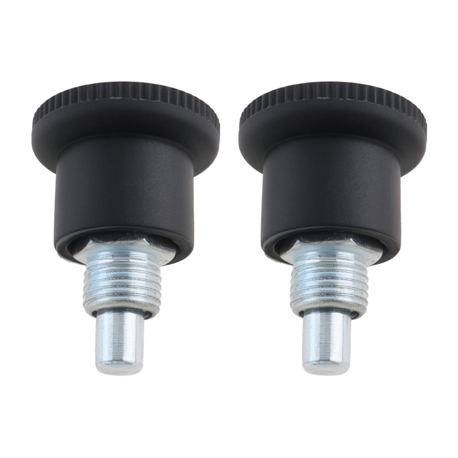2 Pernos de Bloqueo de Mini Rejilla con Botón de Plástico Adecuados para Muebles de Equipos Deportivos Y de Fitness Equipos Médicos (M10 X 1,0 Mm)