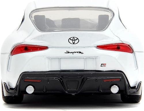 Miniatura 4 de Jada Pink Slips 132 W1 2020 GR Toyota Supra - Auto fundido a presión, juguetes para niños y adultos (blanco)