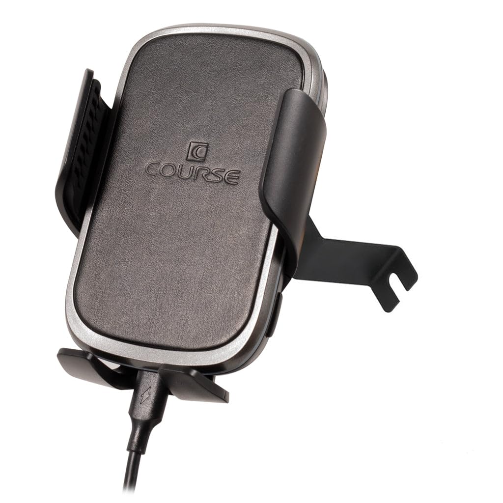 Course Motorsports DirectFit Phone Mount Automatic Gripping Wireless Charging Head and Car Phone Holder for Dodge Durango 2014-2020