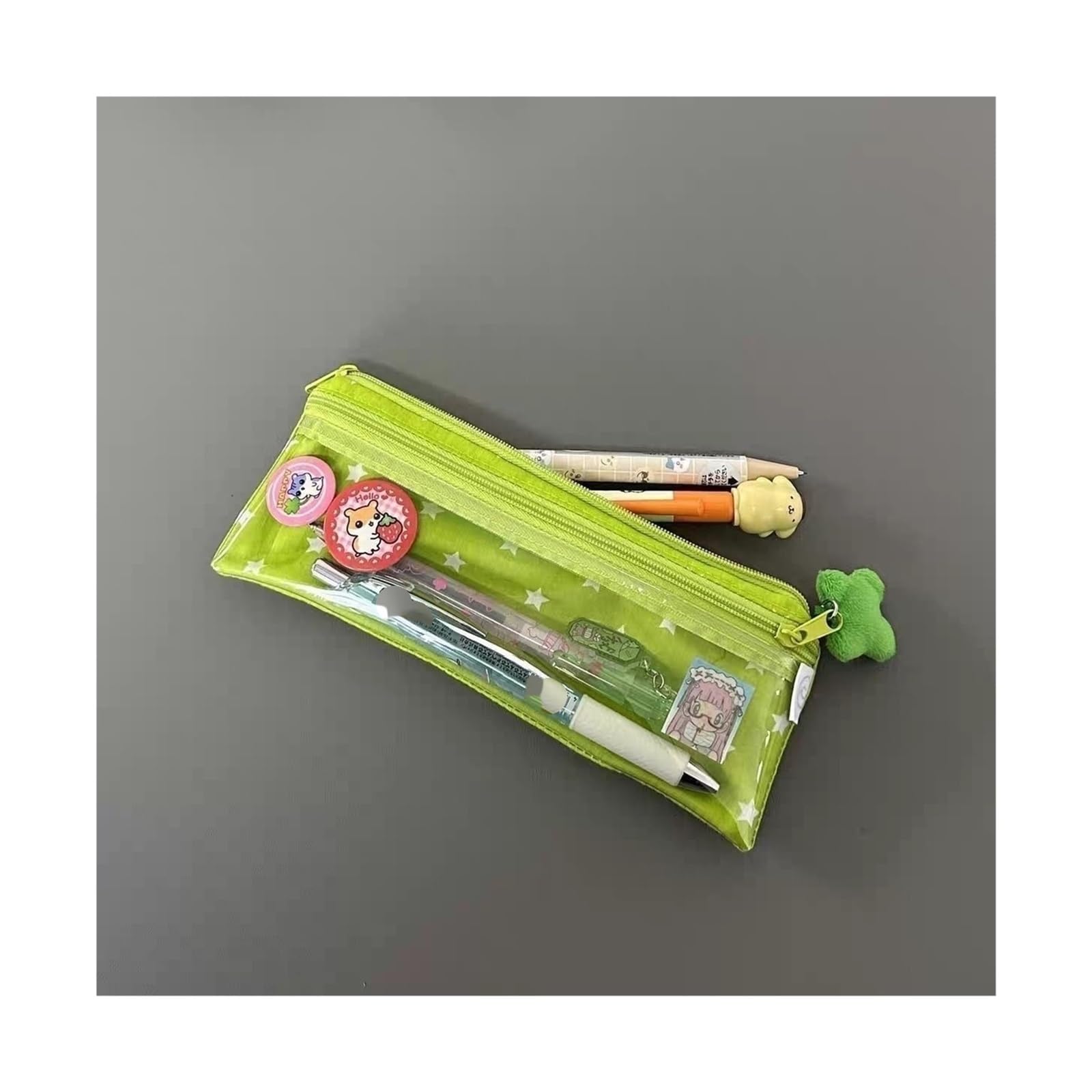 Astuccio con stelle for la scuola | Organizer for cancelleria in rete, multistrato, di grande capacità e multifunzionale(Blue no pendant)