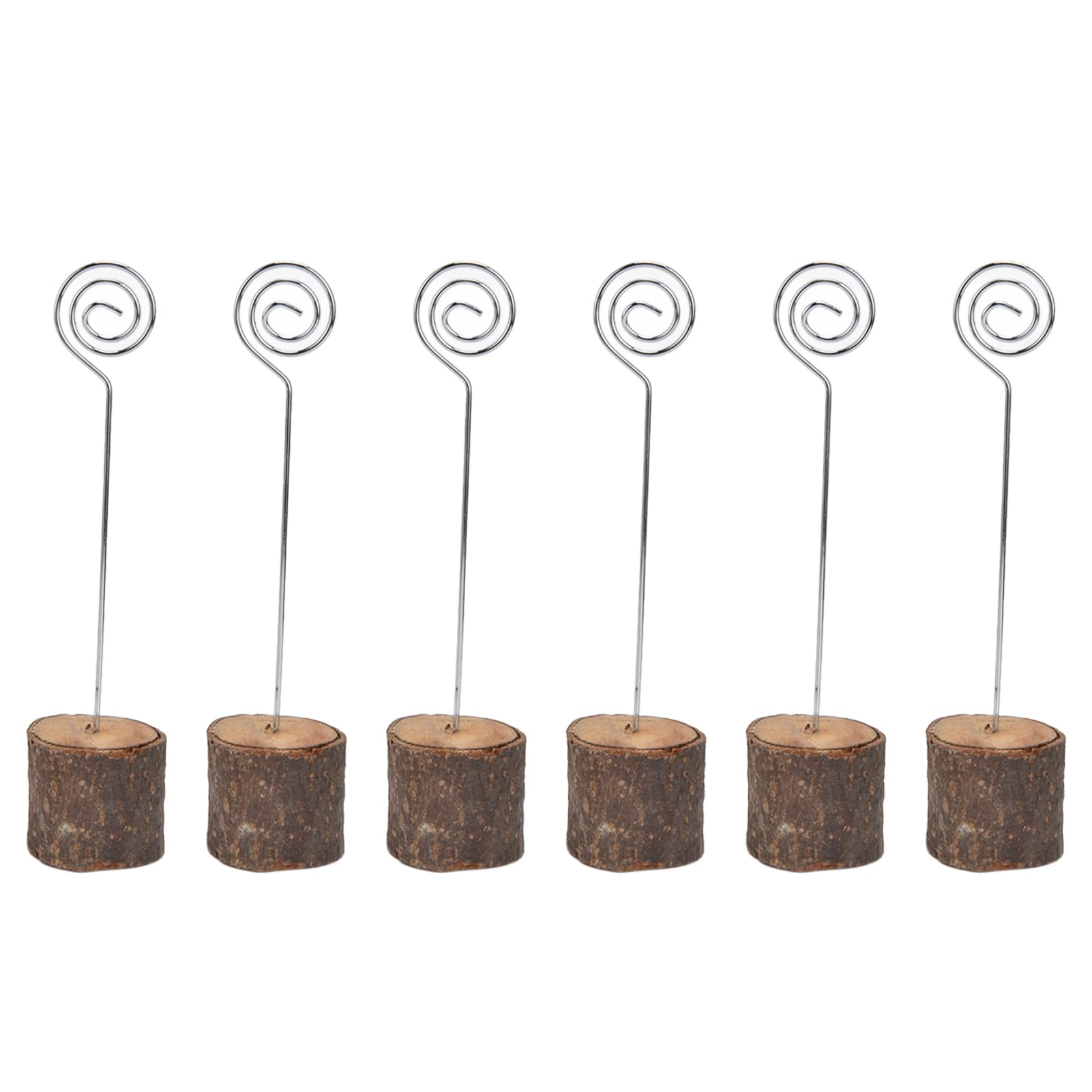 Porte-cartes en bois de hêtre naturel de 14,5 cm de hauteur pour mariages (Lot de 20)