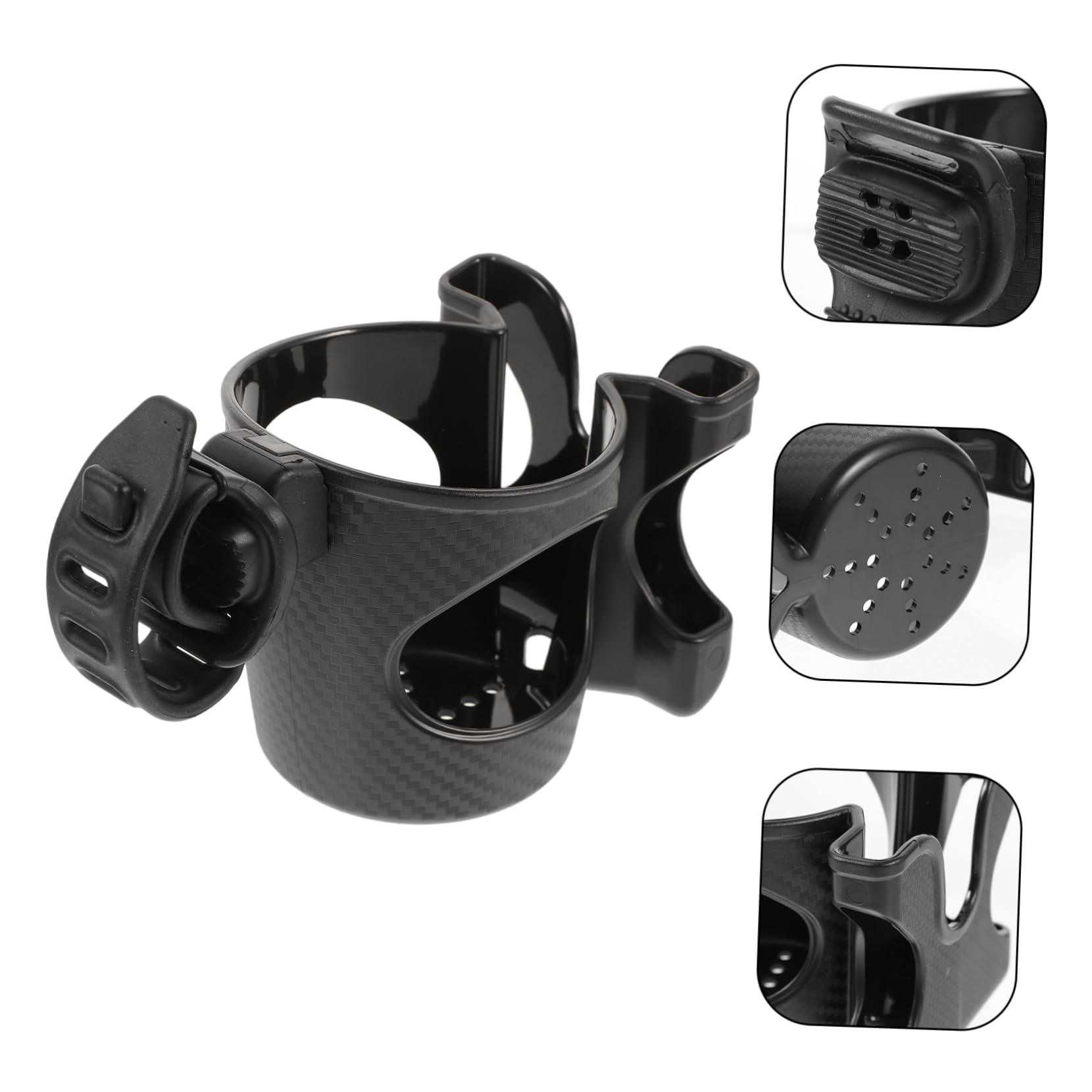 BIUDECO Cup Holder Extender for Stroller Durable Bottle Organizer with Rotatable Design Space Saving Easy Installation for Drinks Snacks The Go