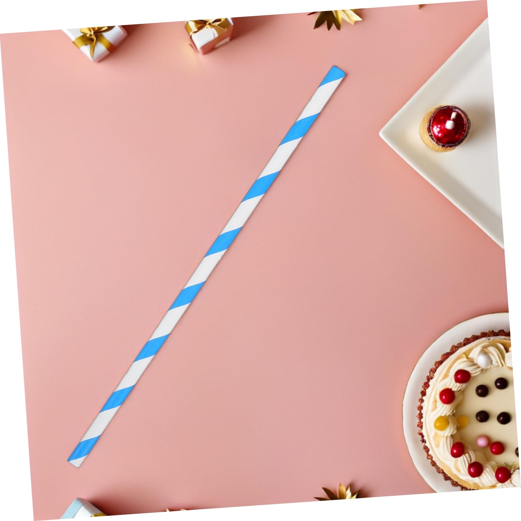 Mikinona Zuckerwatte Stäbe 10x300mm aus Papier, 150 Stück für Maschinen