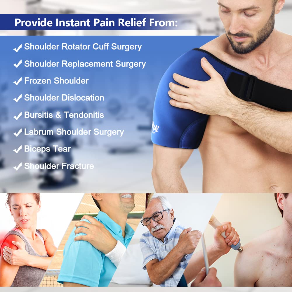 Hilph® Ice Pack for Shoulder Rotator Cuff Cold Therapy, Gel Ice Wrap