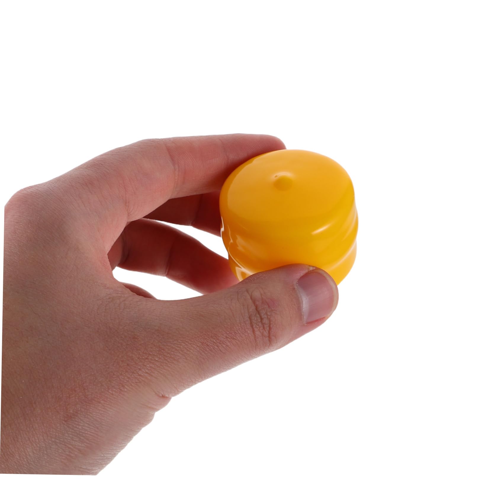 PartyKindom Capuchons D'essieu de Tondeuse à Gazon Lot de 10, Cache-Roue Jaune Haute Résistance, Compatibles Modèles Multiples, Remplacement Précis pour Usage Agricole Saisonnier