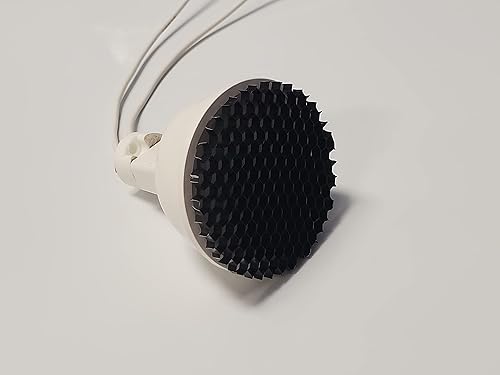 Miniatura 4 de Ironsmith Lighting Products Rejilla de iluminación de panal de aluminio negro  Bombillas MR16, reducen los reflejos y puntos de acceso, para