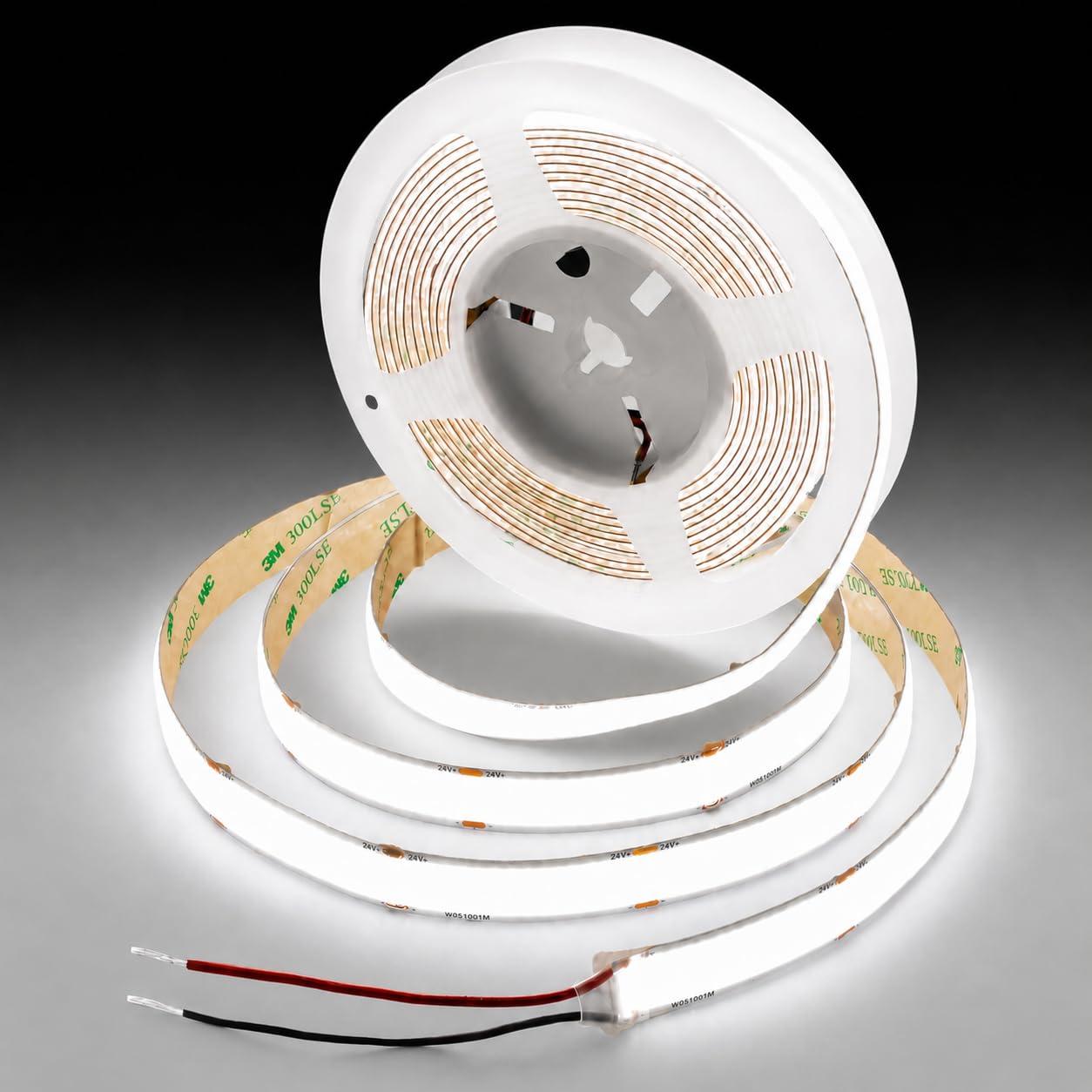 Striscia LED COB da 15 mm, 5 m, continua e senza punto, 3 file, 960 LED/m, 24 V, 25 W/m, 90 lm/W, CRI 92+, striscia LED bianca fredda, per decorazione industriale e commerciale (senza