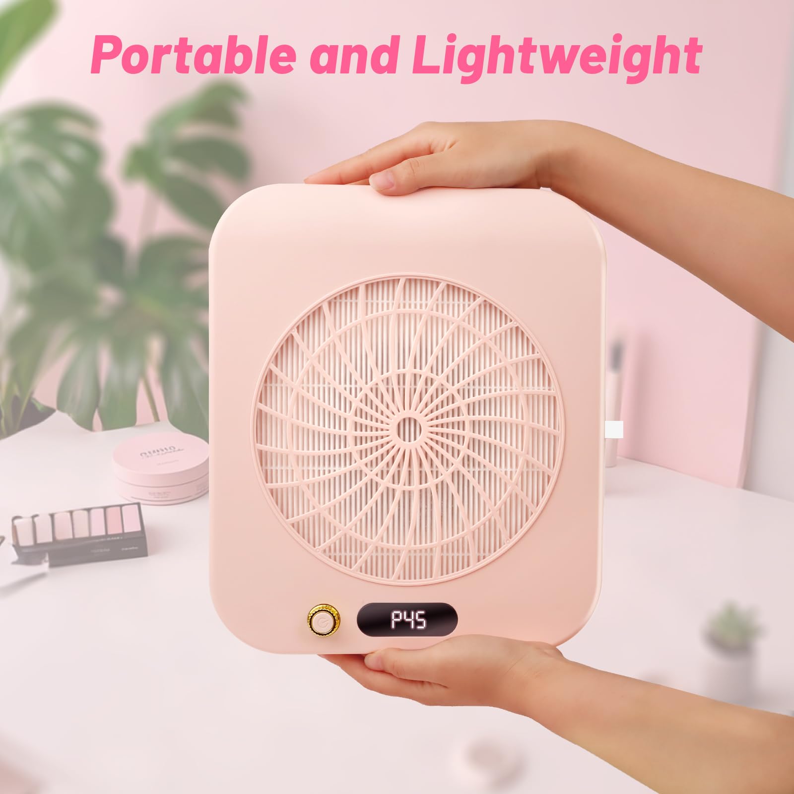 24W 4000RPM Nail Dust Collector Desktop Adjustable Speed Nail Dust Collector