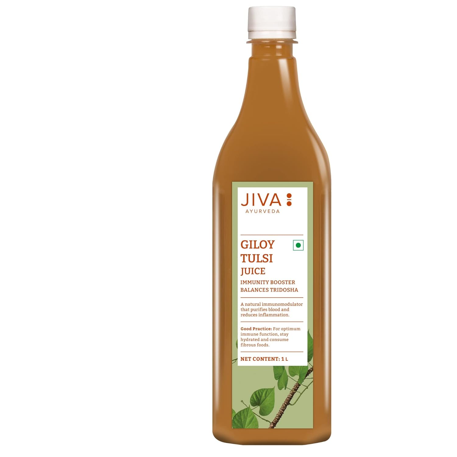 Jiva Natural Giloy Tulsi Juice 1 L Boost Immunity Stamina Pure