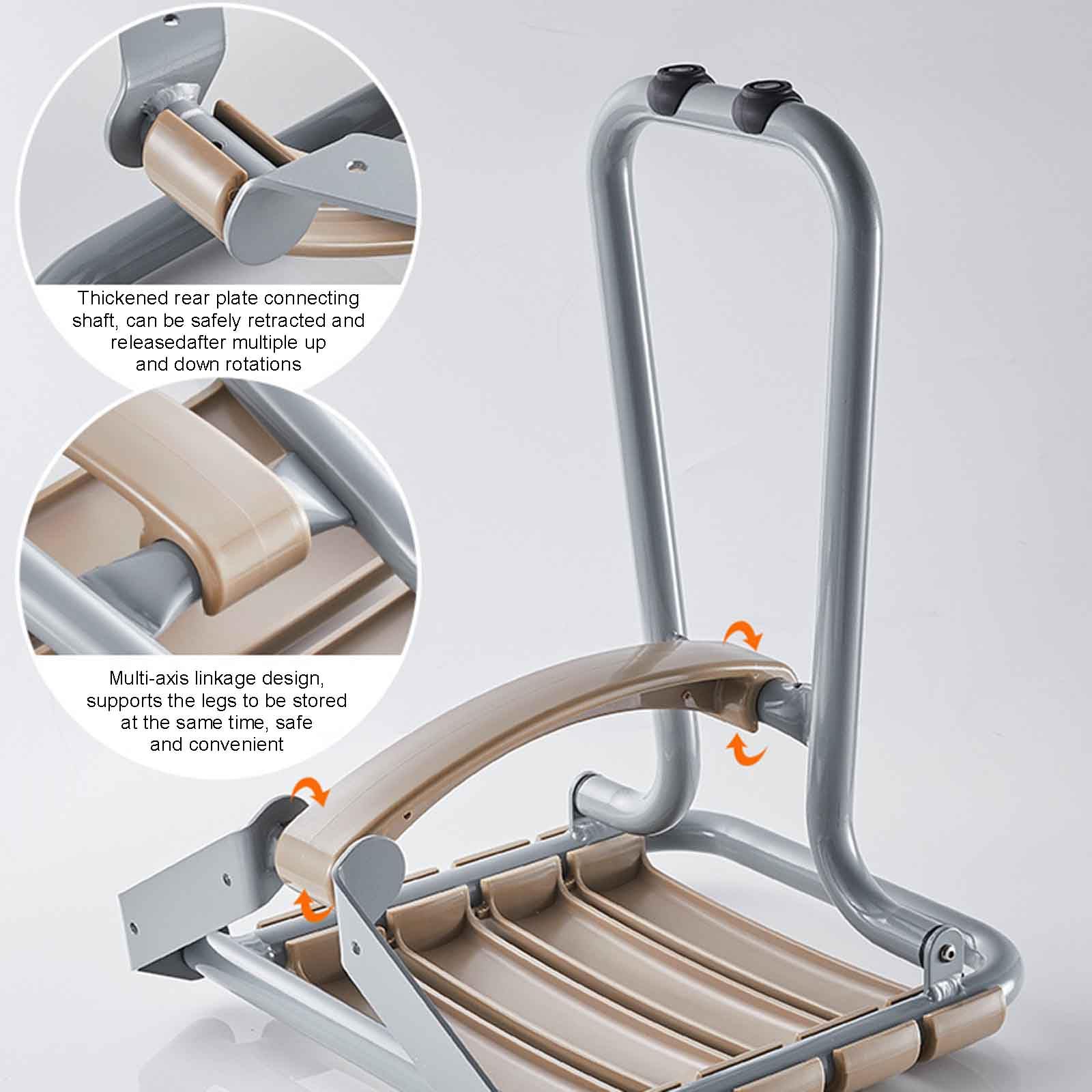 Silla de Ducha montada en la Pared, Banco de Ducha Plegable para Ducha Interior, Asiento de baño Plegable Asiento-baño Taburete de Seguridad, Taburete de Ducha Plegable,Improved White