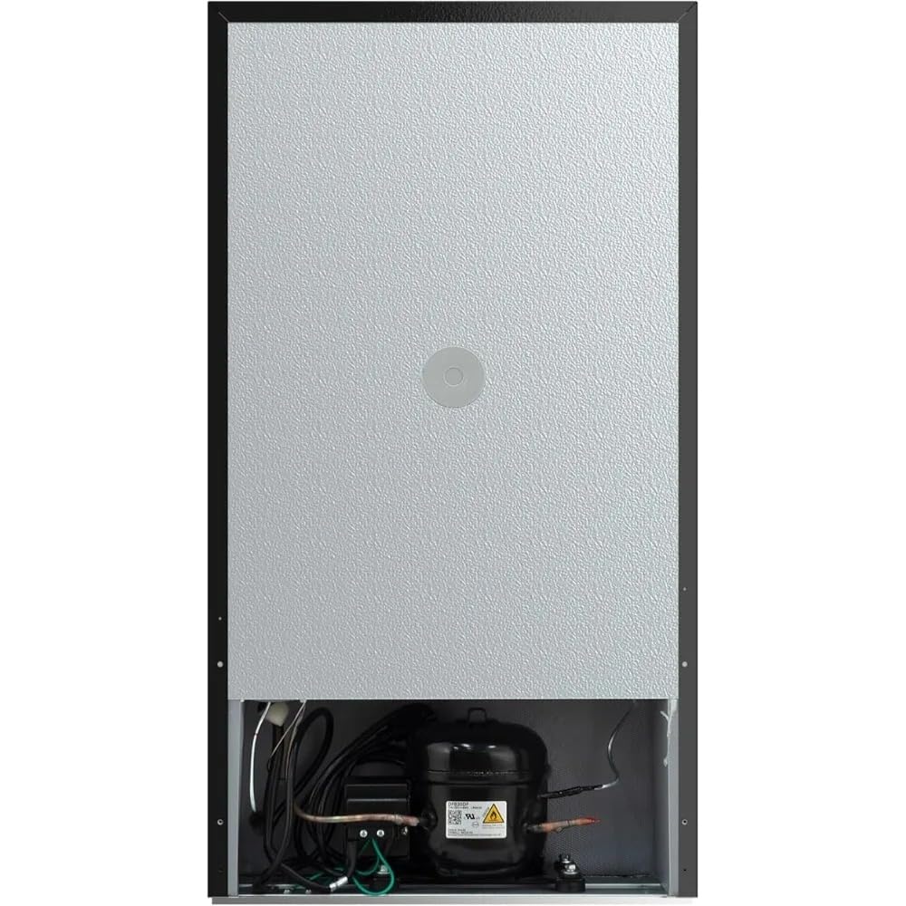 Chaleur 19" Single Zone Mini Fridge Beverage Refrigerator Solid Door Outdoor 126-Can, 3.2 Cu.Ft Mini Fridge, Summer Kitchen BBQ Bar Cooler, LED Light, 34-64°F, Adjustable Shelves – Silver on Fridge.com
