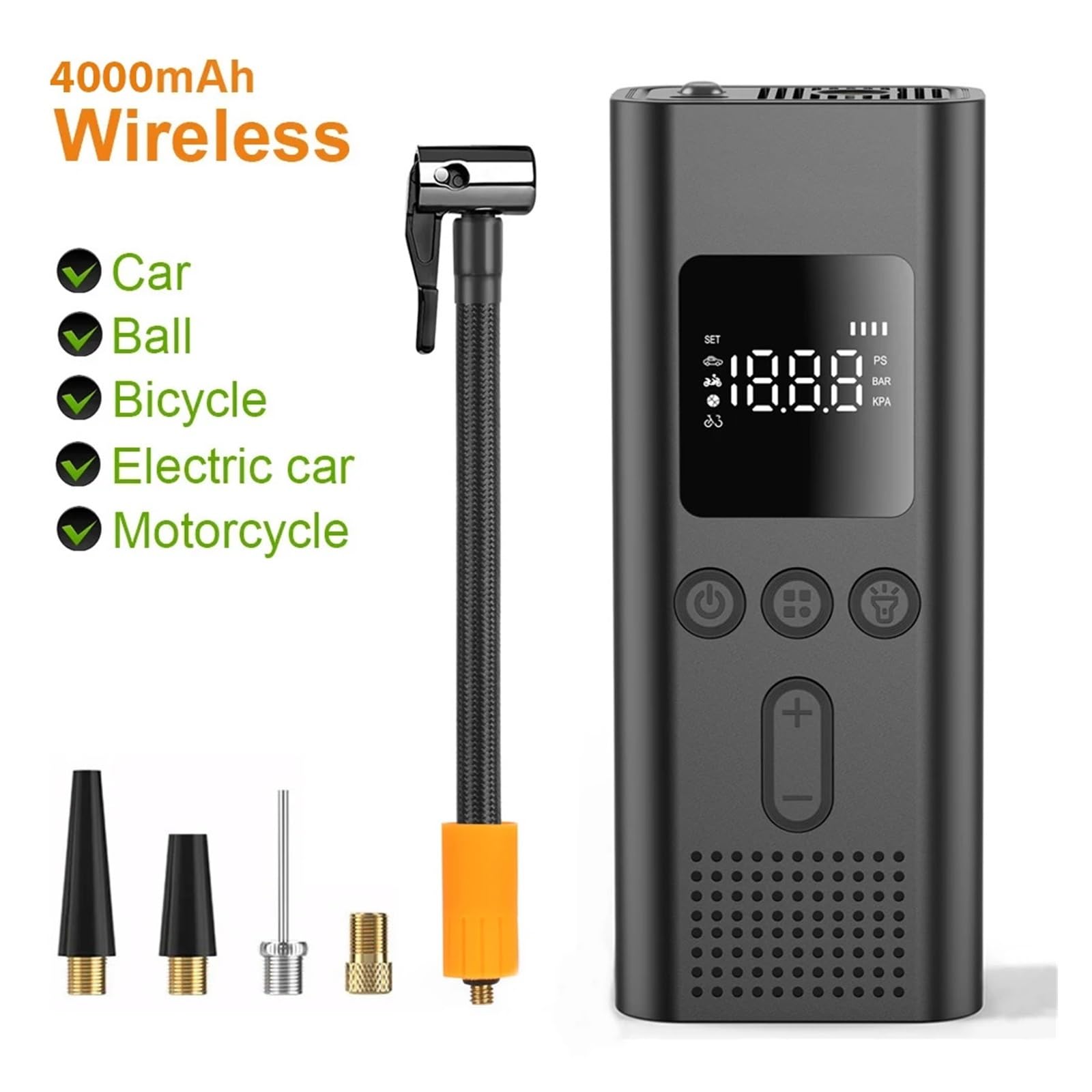 Bezprzewodowa Pompa Powietrza 150 Psi Przenośny Elektryczny Inflator Do Opon Do Samochodu Rower Motocykl Sprężarka Powietrza Akcesoria Rowerowe Rapid Inflator