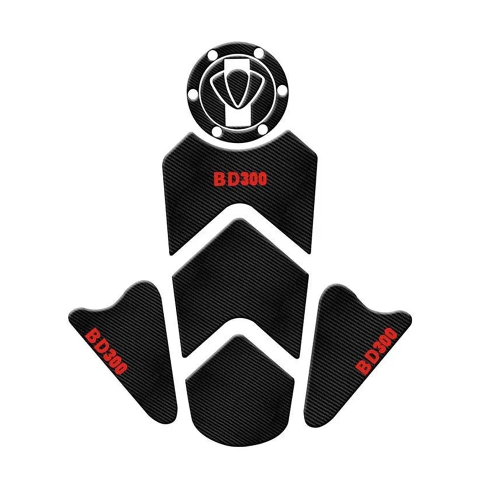 Motorbike Tank Protector Pad for Benda Benda300 BD300 BD 300 Motorcycle Anti Slip Fuel Oil Tank Pad Protector Side Knee Grip Sticker Decoration Decal Pads
