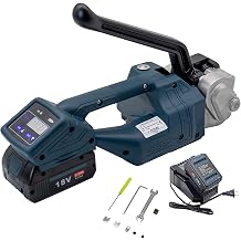 SURRYN V1 Portable Electric Strapping Machine 13-16mm PP PET Strap Packing Machine Wrapping Tools for Carton Banding Tools18V With 2 Battery, Type, 32568040652656462345646544