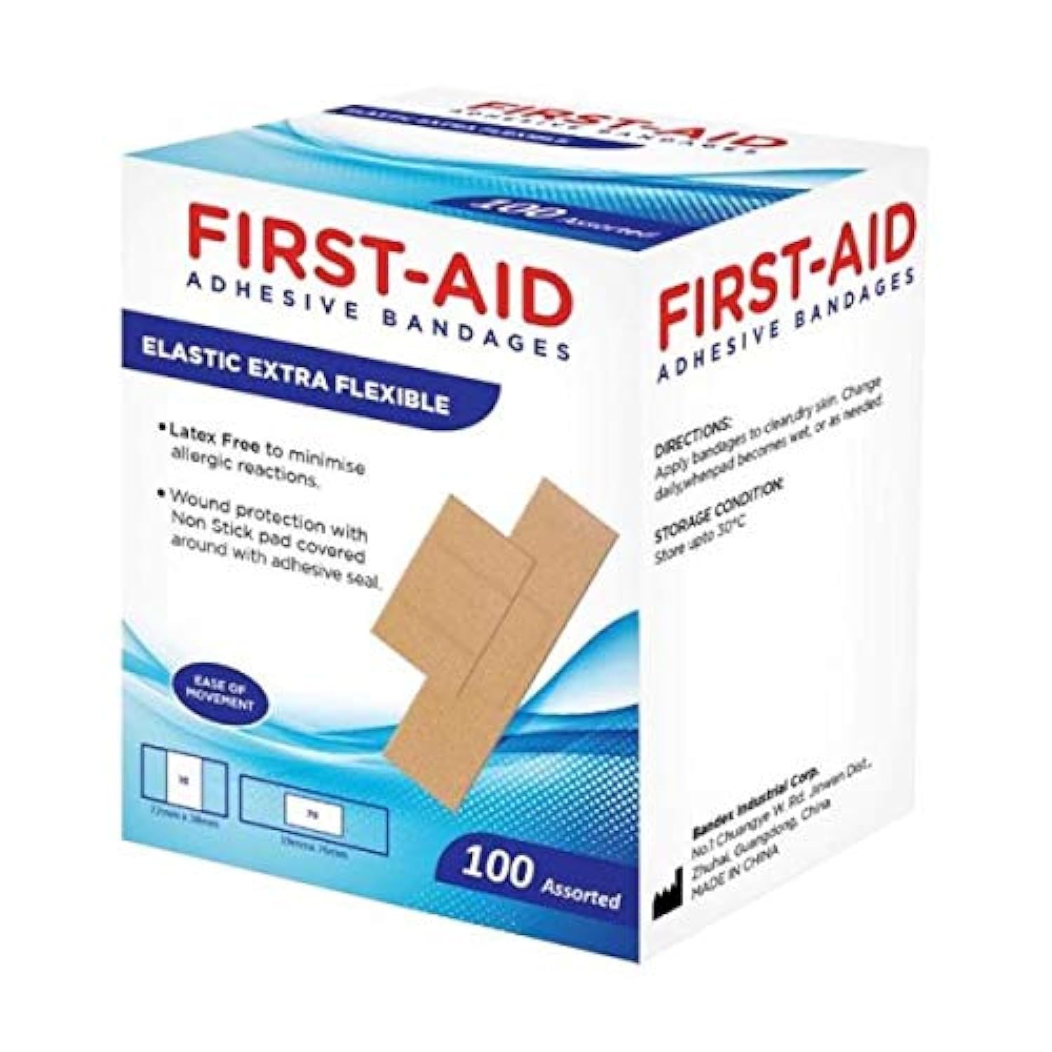 First Aid Beauty Elastic Extra Flexible Bandages Asstd 100'S