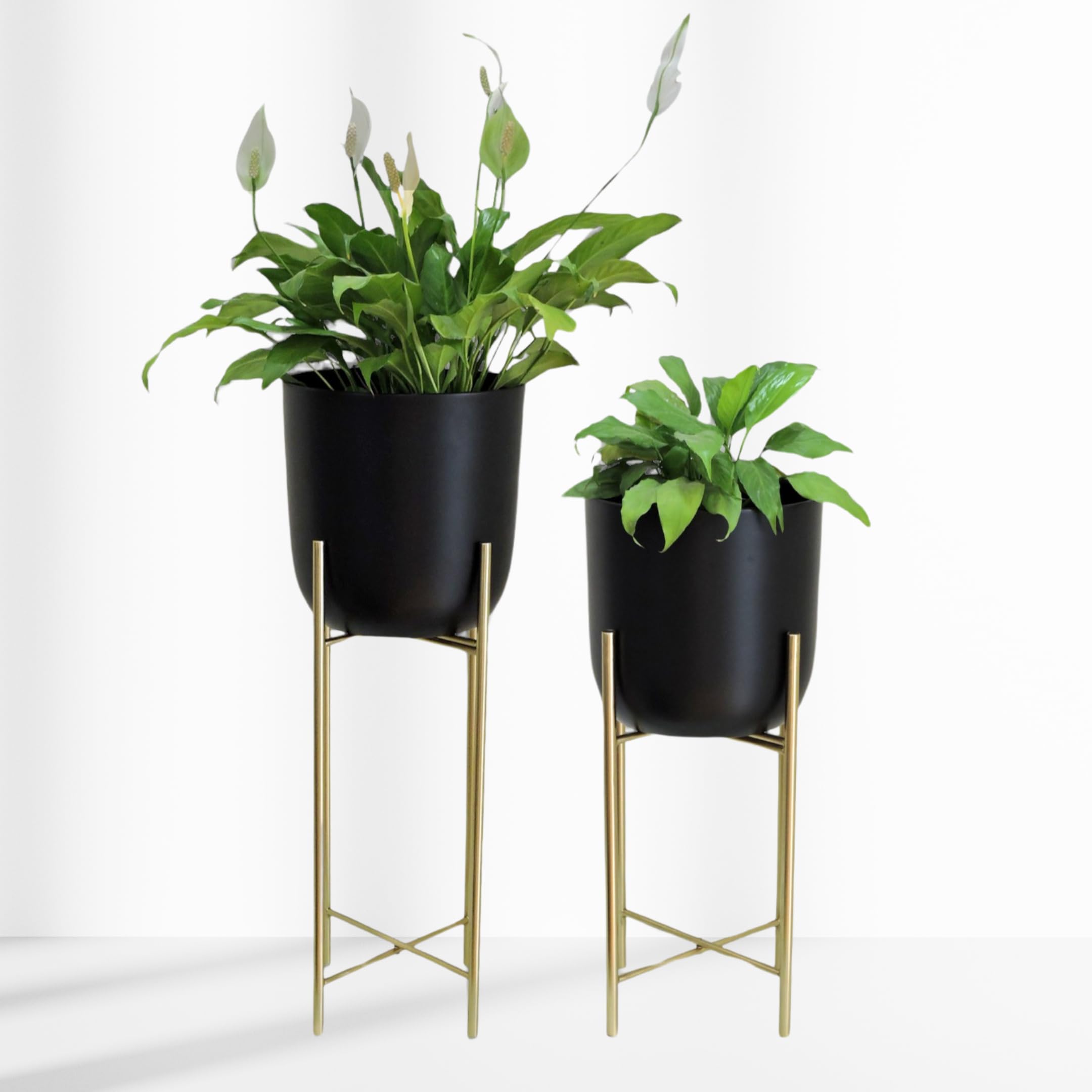 See full amazon price history chart for DECOR AVENUE Black Planters with Gold Stand (Set of 2) Metal Decorative Modern Planters for Indoor Plants for Living Room Bedroom Balcony Home and Office DECOR AVENUE Black Planters with Gold Stand (Set of 2) Metal Decorative Modern Planters for Indoor Plants for Living Room Bedroom Balcony Home and Office (B0D46TNVFG) Amazon Price History, Amazon Price Tracker