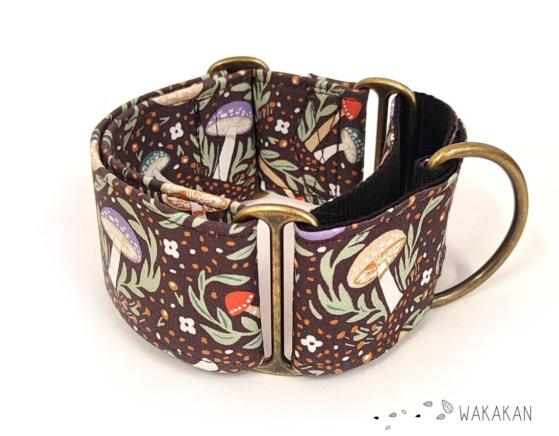 Collar Martingale Para Perro: Enchanted Grove, Hecho a Mano en España por Wakakán