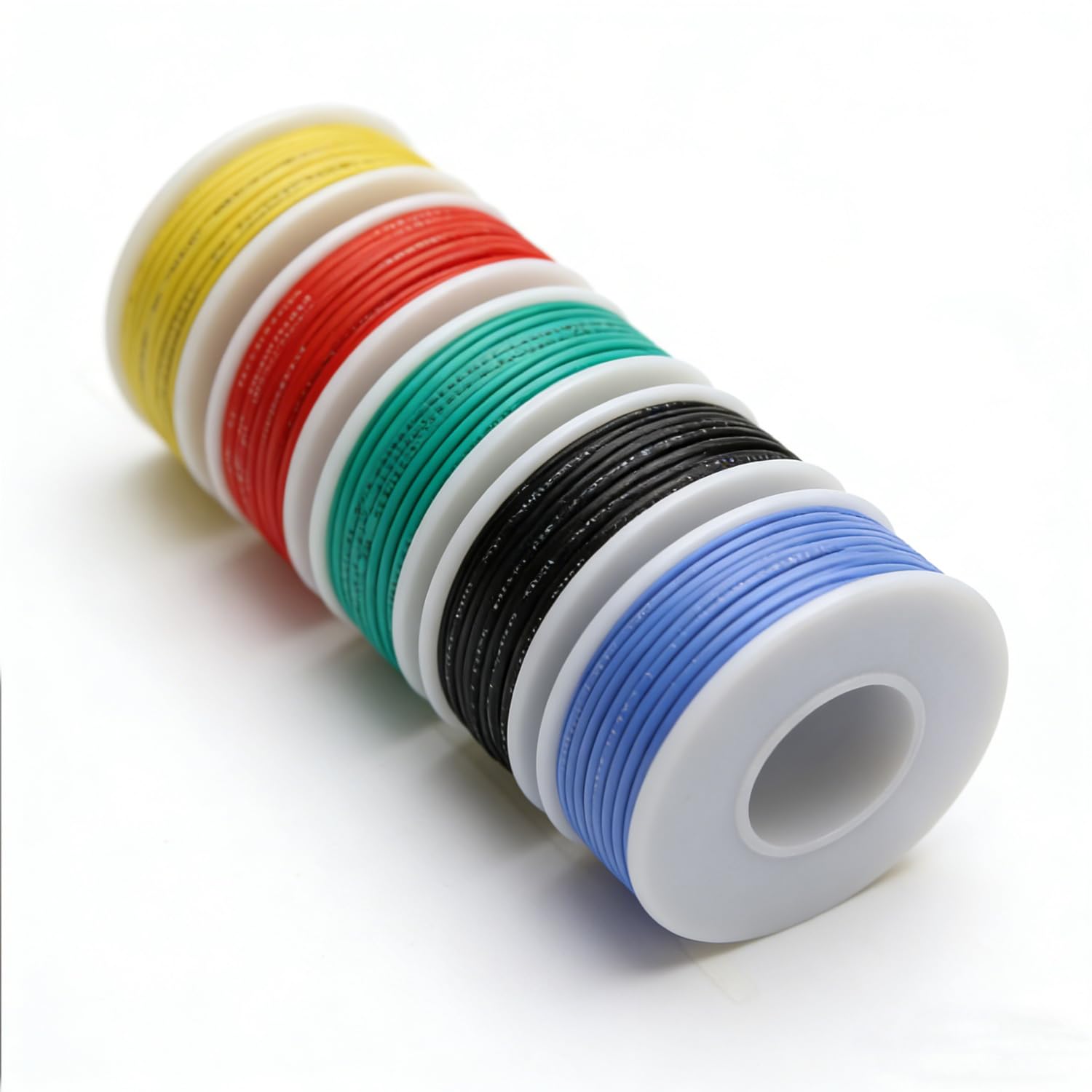 Alambre eléctrico flexible de PVC de calibre 22, cable eléctrico de cobre estañado de calibre 22, cables de 300 V, cable trenzado electrónico, caja de bricolaje