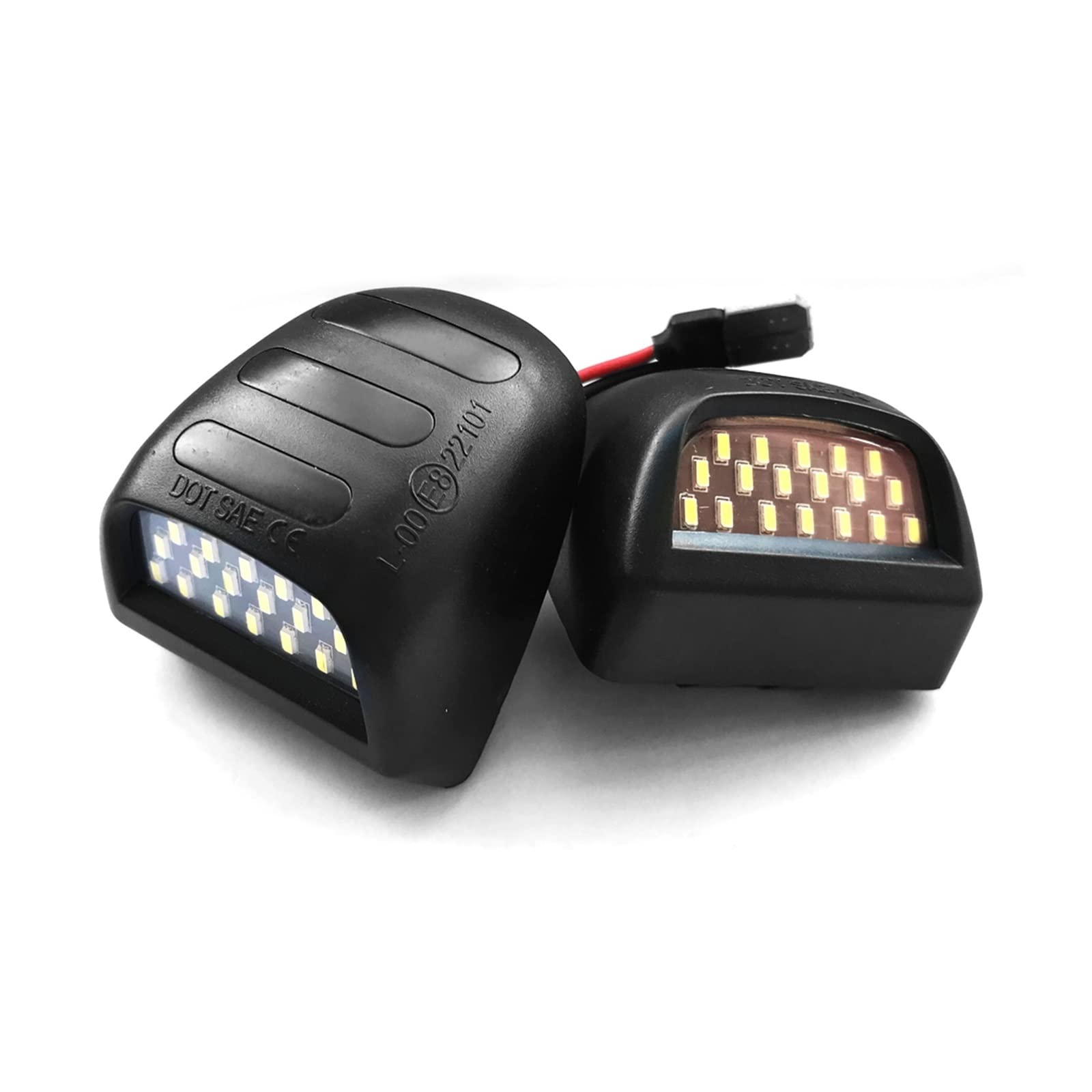 DEHIWI Lámparas de Luz de Matrícula 2 Uds - Número De Matrícula Luz Blanca Canbus Sin Error Para Silverado Avalanche Traverse Tahoe Suburban Luces