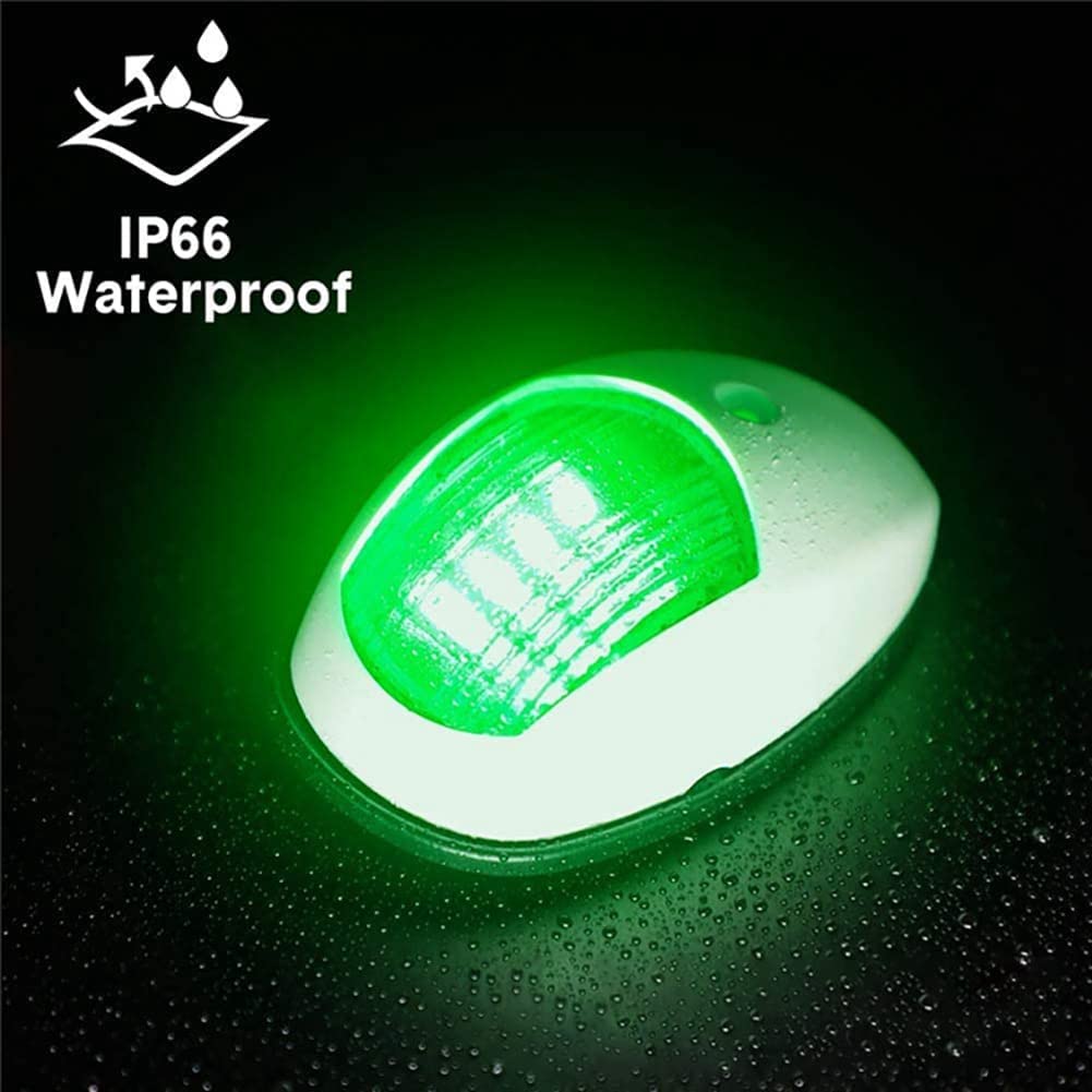 Feux De Navigation LED Pour Bateau - Blanc/Rouge/Vert - IP67 Étanche - 12-24V