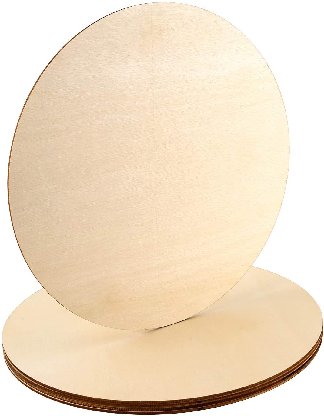 Luter Pack Of 5 Unfinished Wooden Round Discs 10 Inches - Cutouts For Diy Circle Sign